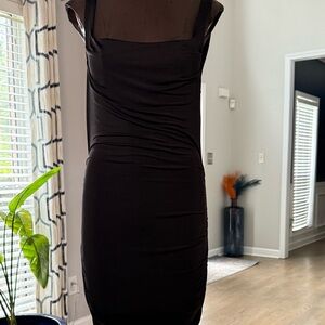 Fashion Nova Black Midi Dress